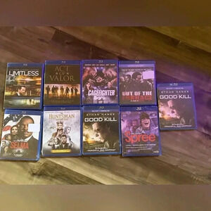 Blu-ray Action & Drama DVD Bundle - 8 Movies.